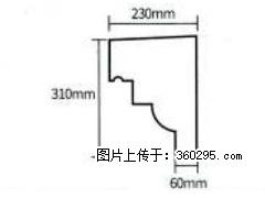 产品分解图型 - 檐口线，型号：SX311-YK-3，规格：230x310mm(3) - 锦州三象EPS建材 jinzhong.sx311.cc